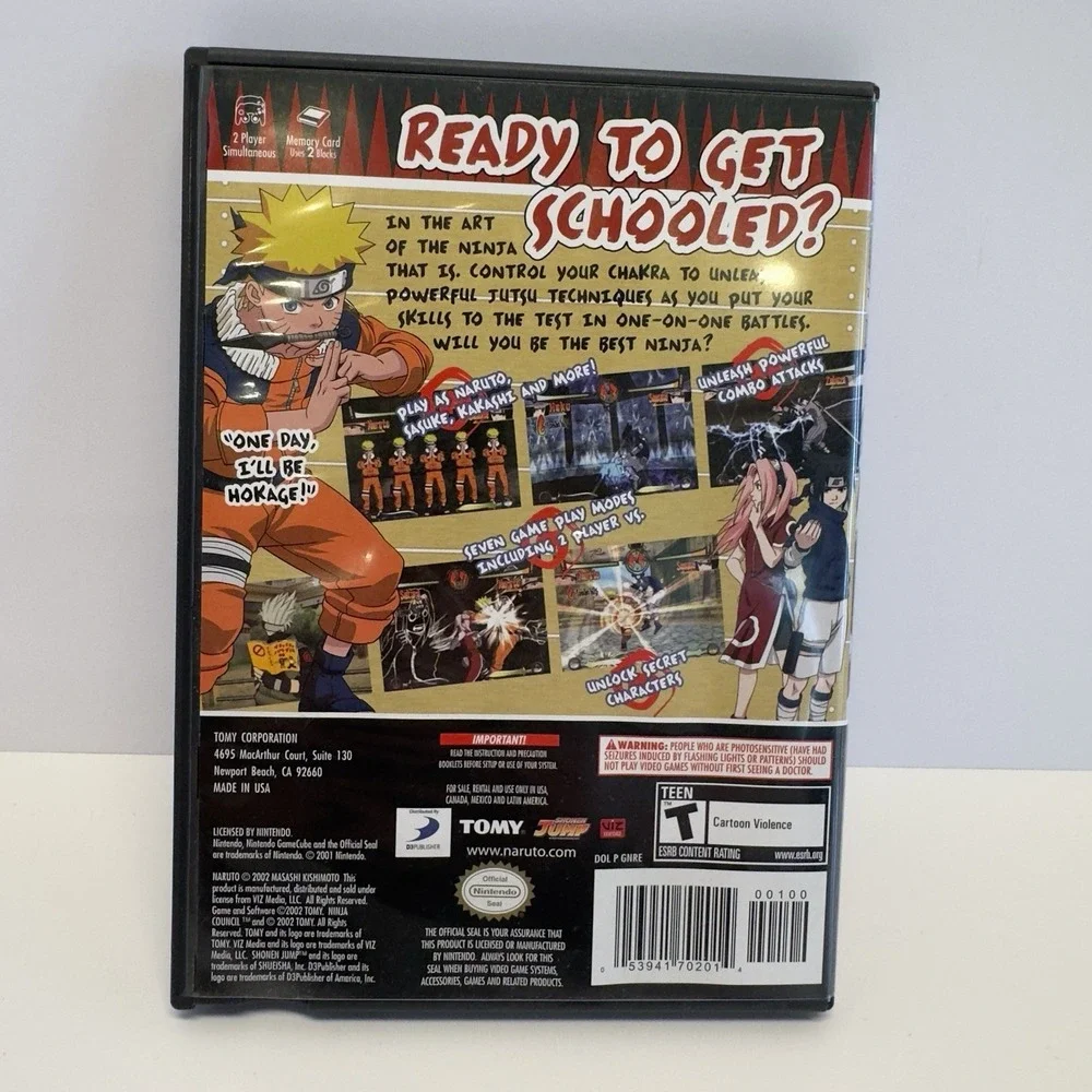 Naruto Clash Of Ninja Nintendo GameCube CIB NO SCRATCHES‎